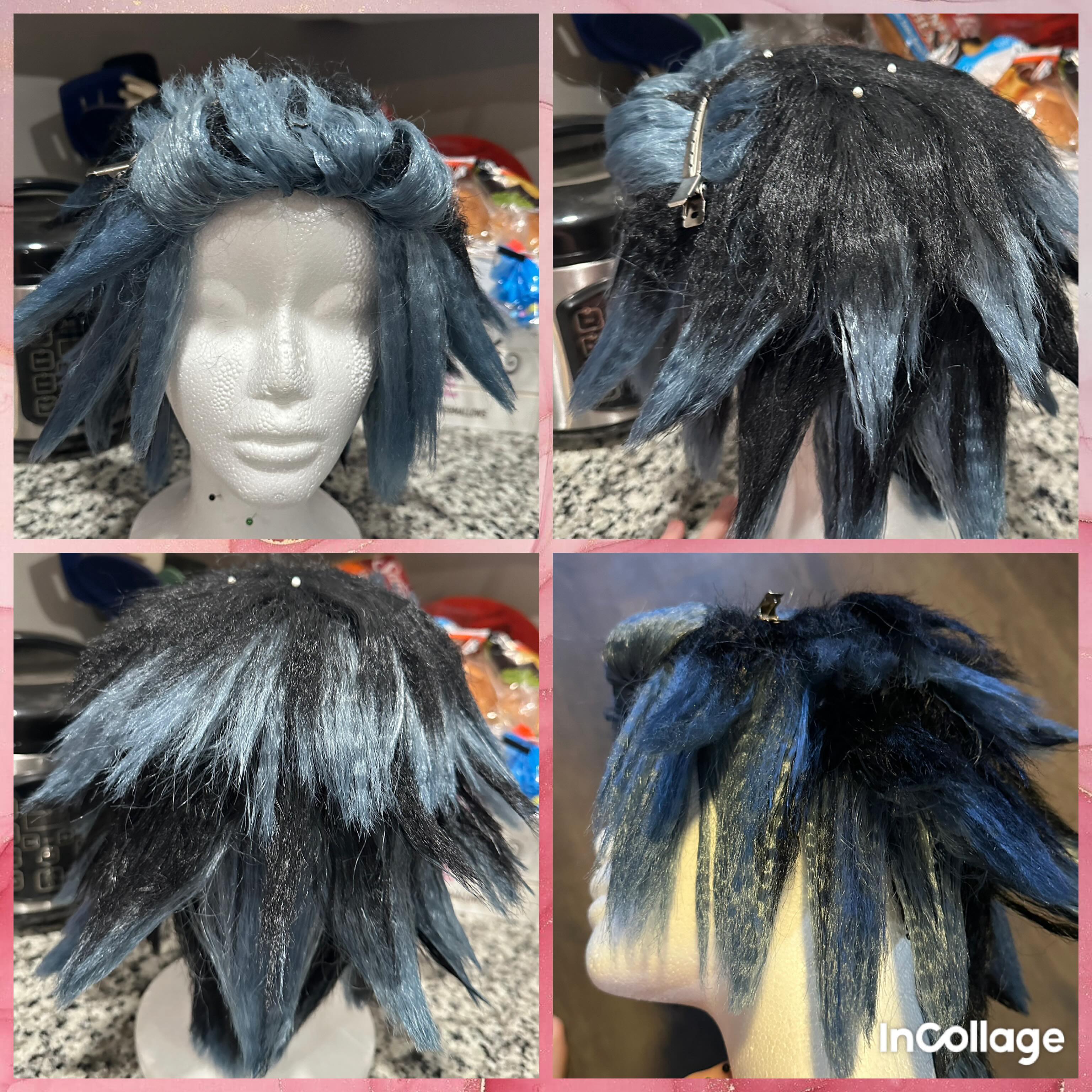 I messed around with the wig some more this morning and restyled the back of the wig. 

#cosplay #cosplaywip #wigstyling #wigwip