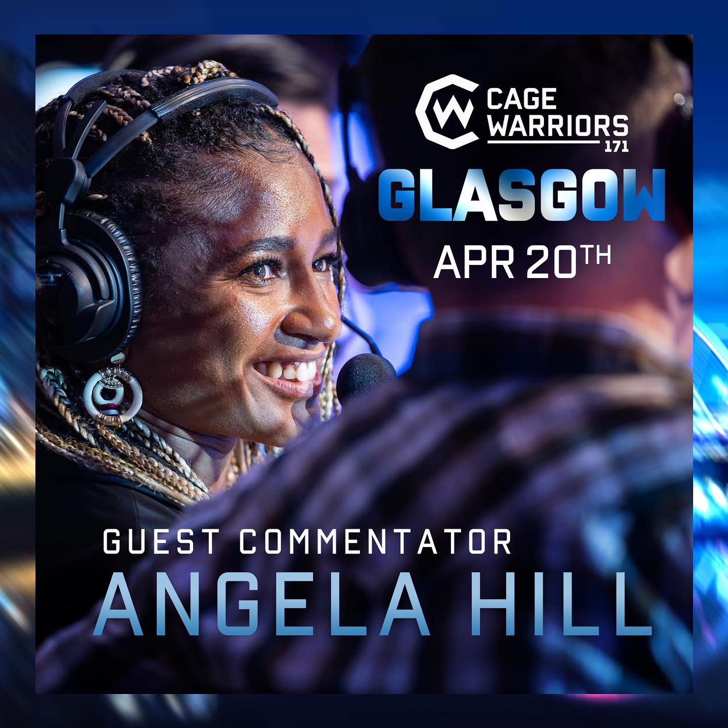 No tickets from @IanDeanUK? We got you @AngelaOverkill 😉

UFC vet @AngieOverkill is on the call for #CW171 Glasgow live on @UFCFightPass next Saturday! 🏴󠁧󠁢󠁳󠁣󠁴󠁿🎙️