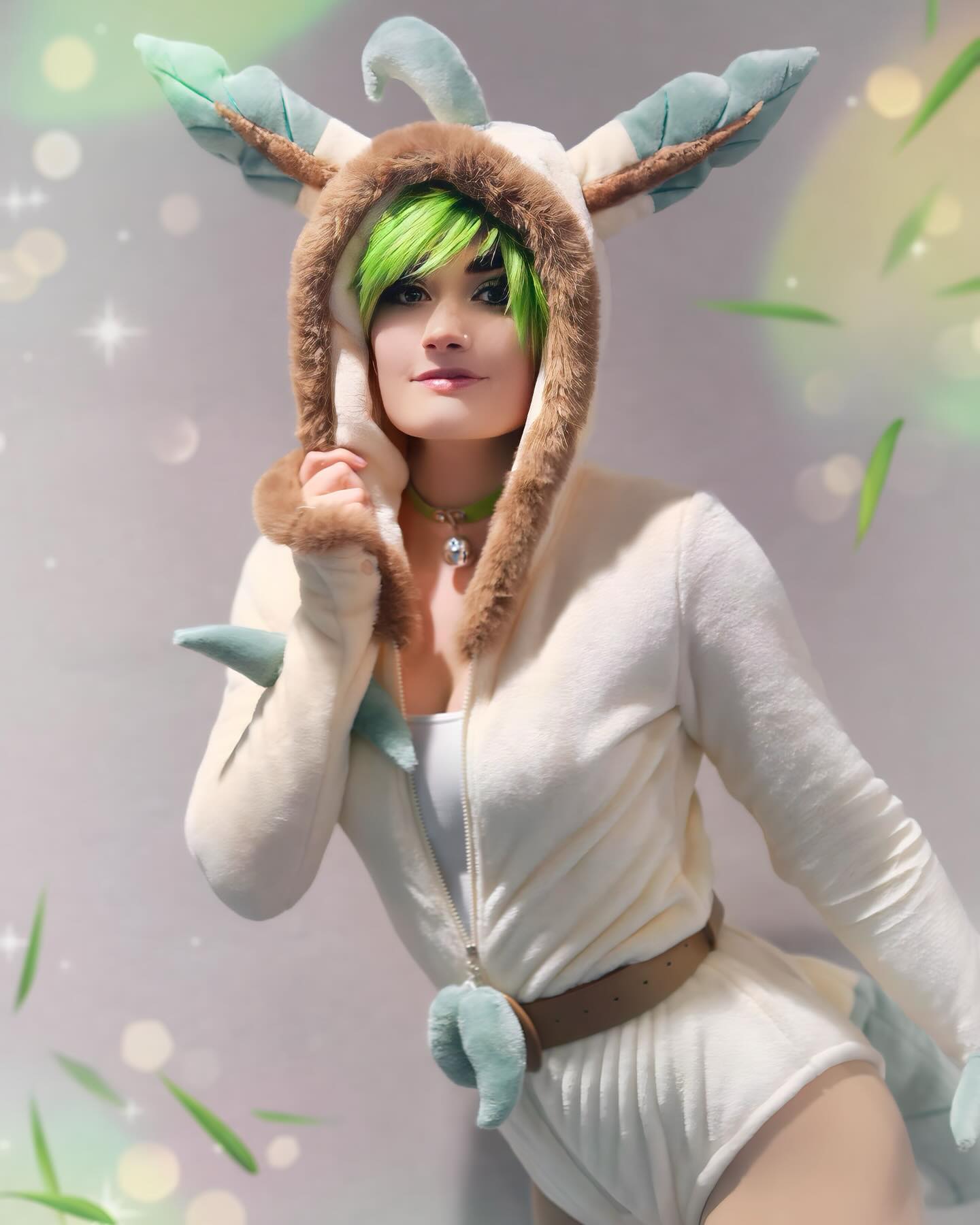 💚🍃 𝐿𝐸𝒜𝐹𝐸𝒪𝒩 𝒯𝐼𝑀𝐸!! 🍃💚 I had so much freaking fun doing the Eeveelution group at HolMat, it was honestly the highlight of my con 🥹 Doing a whole Eevee squad has been a cosplay dream of mine for literal years, and I can’t believe we pulled it off 😭 everyone looked SO CUTE and I couldn’t have asked for a better group of amazing people to squad up with 🥹💚💚 We’ll be dropping group pics soon 🤭 but for now!! Some solo shots of my Leafeon cosplay 🥰 Who’s your favorite Eeveelution?? Mine is Leafy because… hehe, the way you get a Leafeon is by bringing an Eevee to the Mossy Rock hidden in the forest… hehe get it. But also, Leafeon is just so cute 🥹 I just love them so much 🥰 and a BIG THANK YOU to @bertdavisphoto99 for snapping all of the photos of our squad!! 🥹💚
.
.
.
.
#pokemon #pokemoncosplay #leafeon #leafeoncosplay #eeveelution #eeveelutioncosplay #nintendo #pokemoncommunity