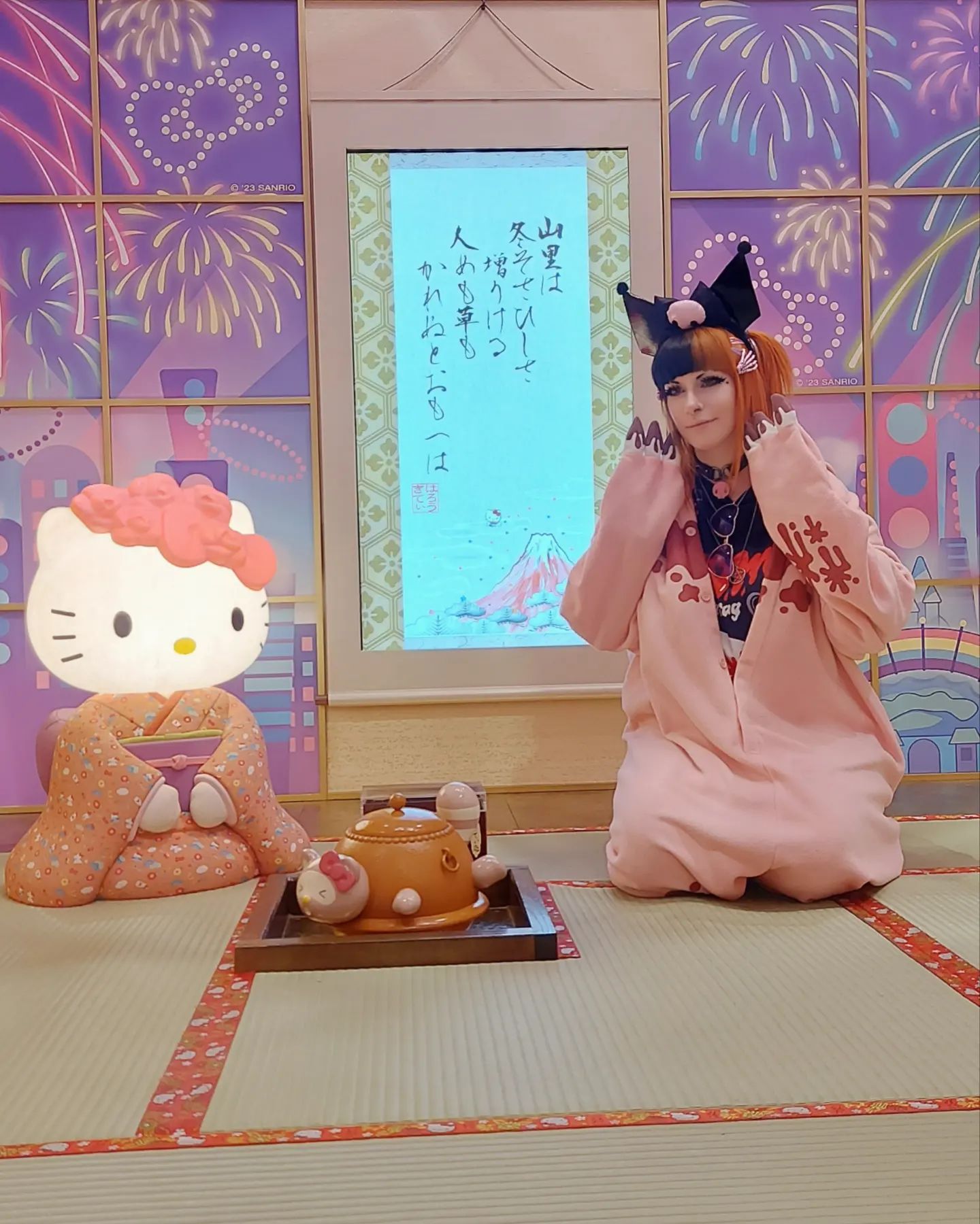 ✨️Happy New Year! ✨️
Spending it with Hello Kitty & Rilakkuma in their kimonos ♡ in my Gloomy Bear onesie from @hellokigurumi

2023 was overall a crappy year (Japan being the exception) and I don't expect 2024 to be any better especially with the 7.6 Magnitude earthquake Japan was hit with right on January 1st, followed by the Plane collision on the 2nd which had emergency supplies FOR the earthquake survivors. Talk about a bad omen for the new year. 

If you'd like to help the relief fundraiser, there is a link on @joey.the.anime.man YT channel: 

https://youtu.be/gioFHhXe2Fs?si=MJsmPLsM-lGGPkzF

Unfortunately, the Canadian government no longer allows sharing links regarding global media (yay censorship), so please go see his video regarding the donation links. 

I'm hoping everyone else had a much happier start to 2024, and I hope it continues that way! 

#happynewyear #newyear #2024 #japan #sanriopuroland
#sanrio #hellokitty #rilakkuma #tokyo