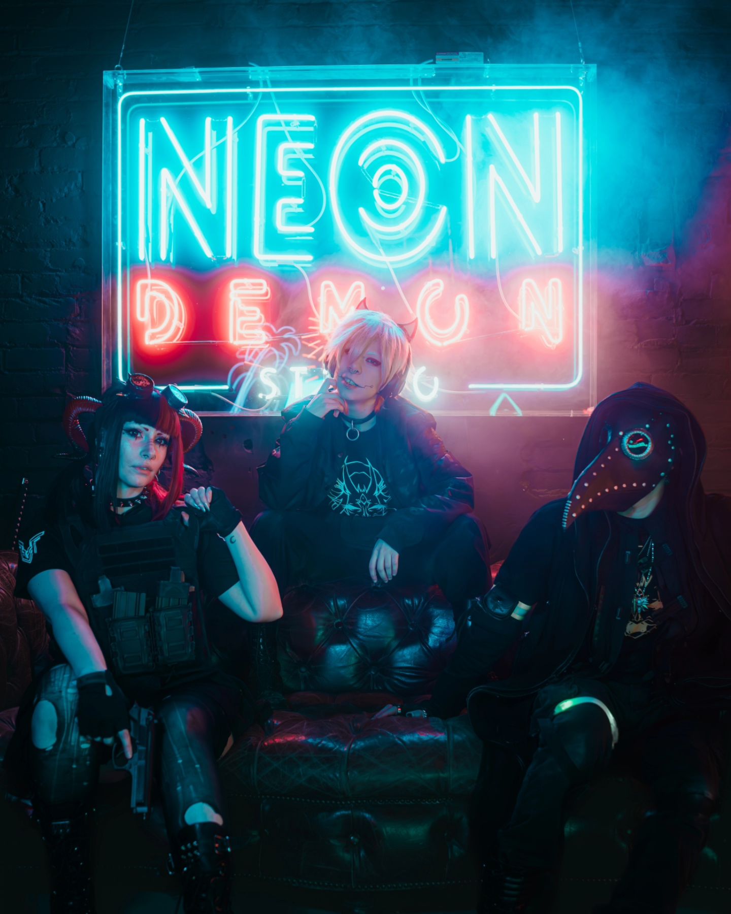 Welcome to Night City News, chooms! A new and mysterious bounty hunter group has emerged. Who are the Death Dealers?! And how fast will they rise up the ranks in Night City?
.
.
.
Models: @basicwitchz // @nek0aiartwork // @some_metal_dude
Studio: @neondemonstudio // @evilempirestudios 
.
.
.
#NeonDemonStudio #neonlights #neonsign #metalhead #gothfashion #gothstyle #nightcity #cyberpunk2077 #techwearninja #techwearnexus #neotokyo #neonvibes #cybercity #techwearfashion #portrait_shooterz #portraitsvisuals #techwear  #portrait_vision #edgerunners  #the6ix #tdot #techwearclub #streetwear #PortraitPage #warcore  #cosplay #torontocosplay #punkrock