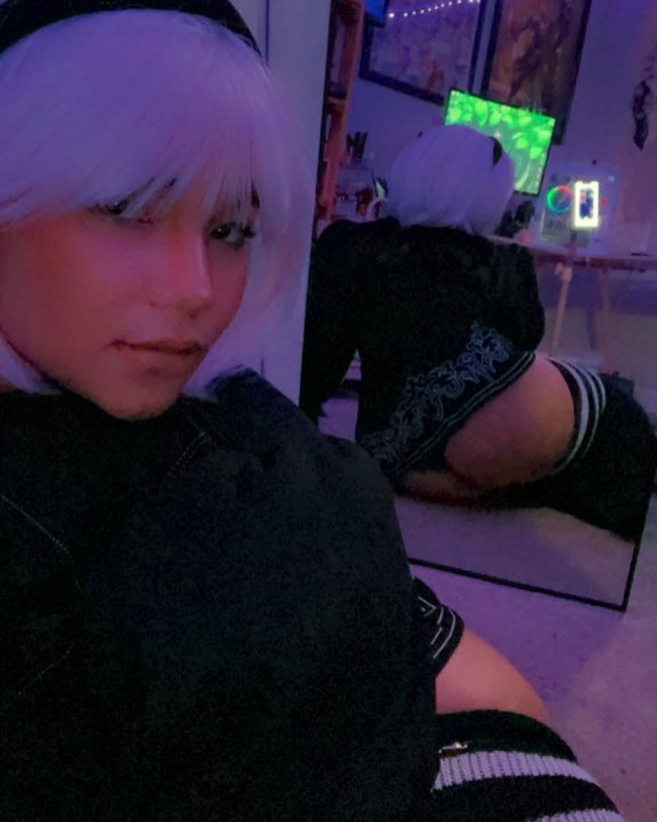 Good morning 🖤#2b #neirautomata #neirautomatacosplay #cosplay #plussize #thick #thickthighssaveslives #thickthighsmatter #gamers #gamergirl #pcgamers