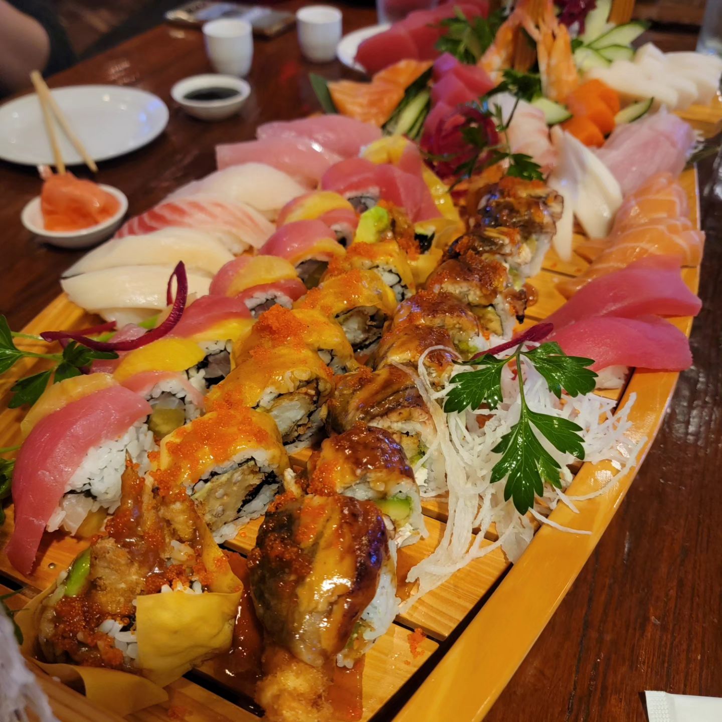 Now that's a boatload of sushi!!!