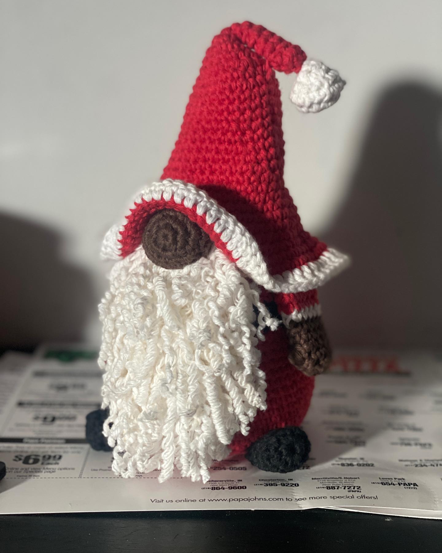 #brownsanta #gnome #crochet #homemade #artist #hooker #hehe #bettyboobs