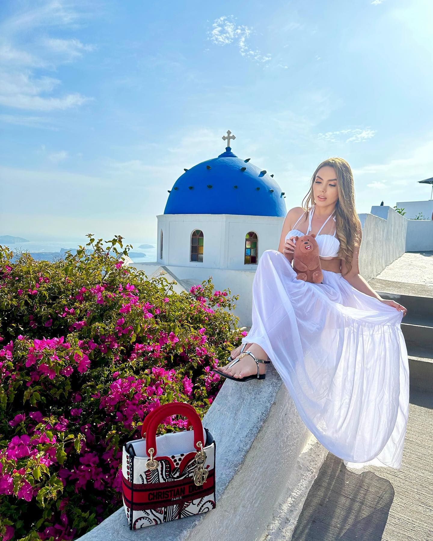 Missing the days in Santorini 🥰 #Greece #Santorini #aegean #imerovigli #travel #vacations #lifestyle