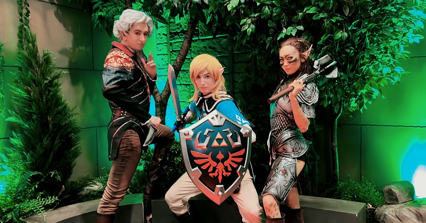 The legend of Balders Gate. Link finds himself in another world with sexy vampire elves. #baldursgate3 #baldursgate #cosplay #cosplayer #link #legendofzelda #paxeast #paxeast2024