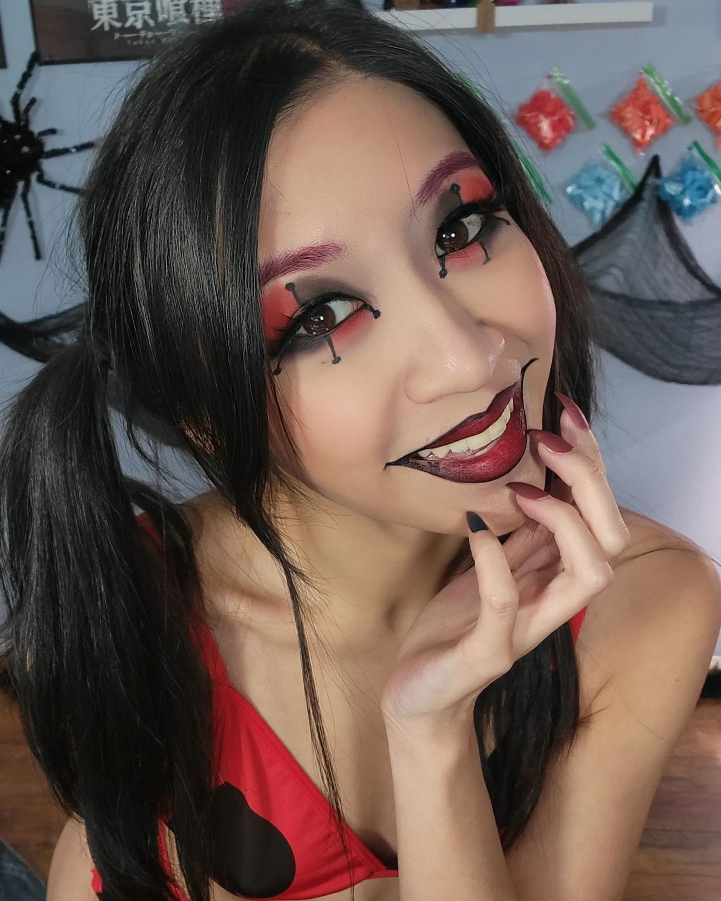My redition of Harley Quinn makeup