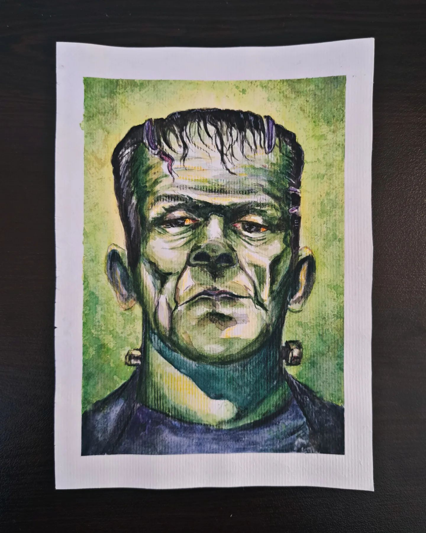 Universal Monsters 3 of 3: Frankenstein
.
.
. #halloween #universalmonsters #classic #frankenstein #universal #art #instaart #halloweenart #spooky #scary #watercolor #photooftheday #artist #halloween2023 #spookyseason #classicmonsters #cinema #vintage #monster #green