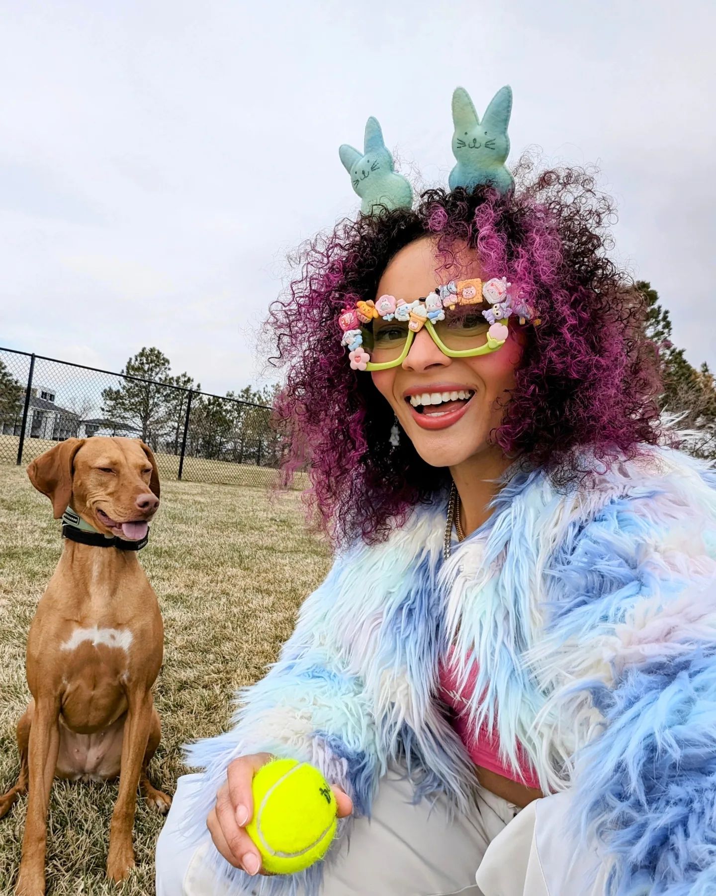 Hoppy Easter 🐇🐣 from baby Bee-mo 🐕 and me 💞💝 #happyeaster #eastersunday #easterbunny
