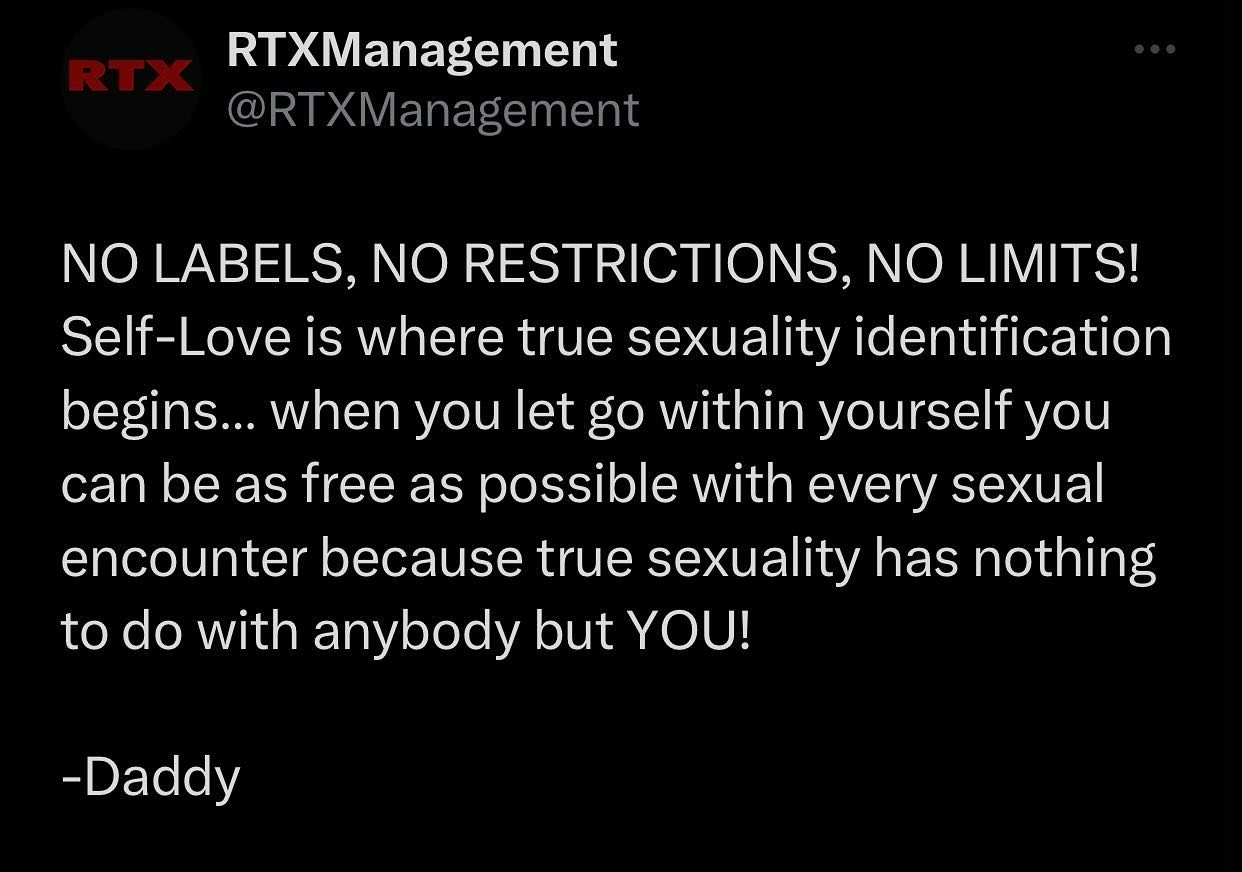 In other words… self fuck yourself in ways your fears have stopped you from allowing yourself to enjoy sexual encounters far beyond the social antics of ignorance, remember true sexuality has nothing to do with anybody else but you and what you allow yourself to engage with during any and each sexual encounter! BAM 💥