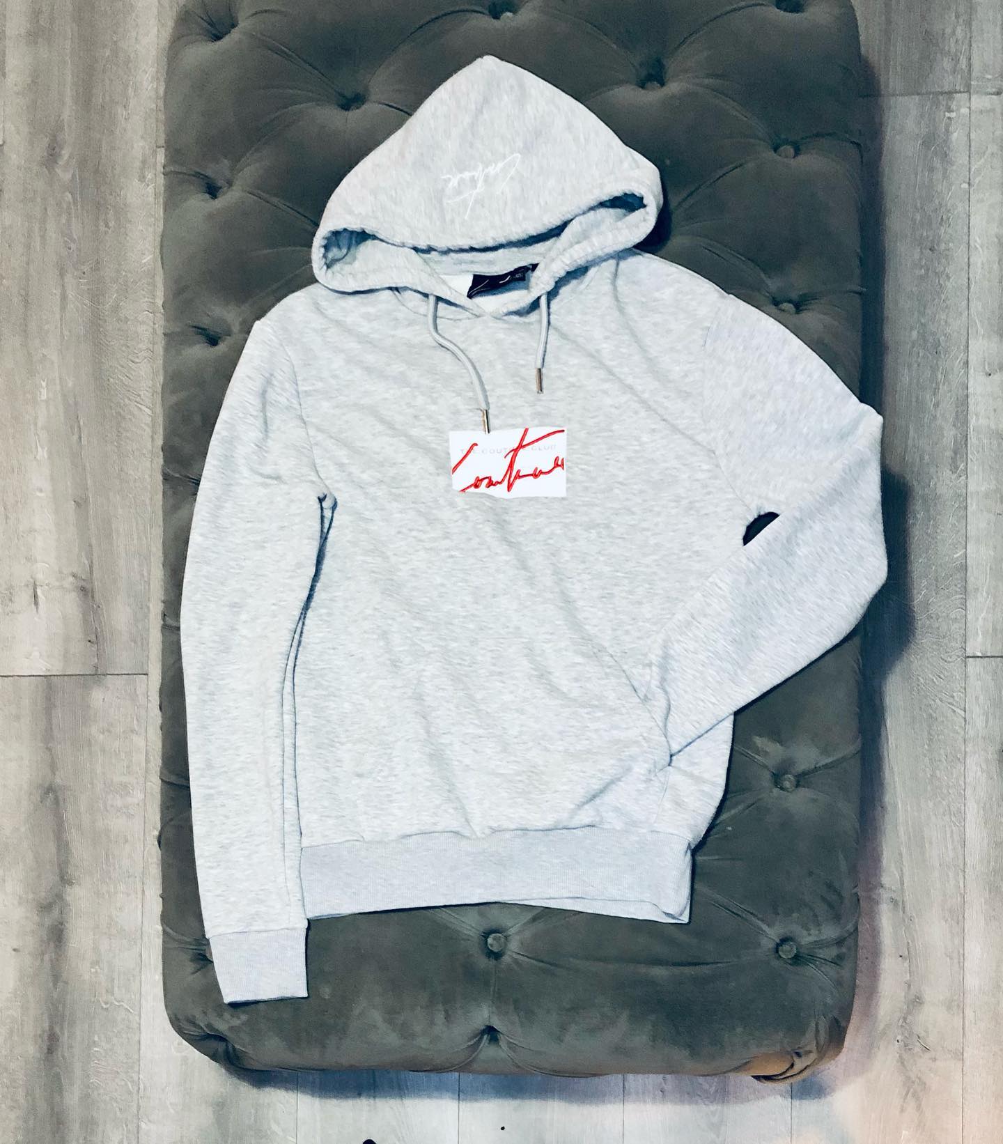 THE COUTURE CLUB GREY JERSEY HOODY TRACKSUIT
Size s