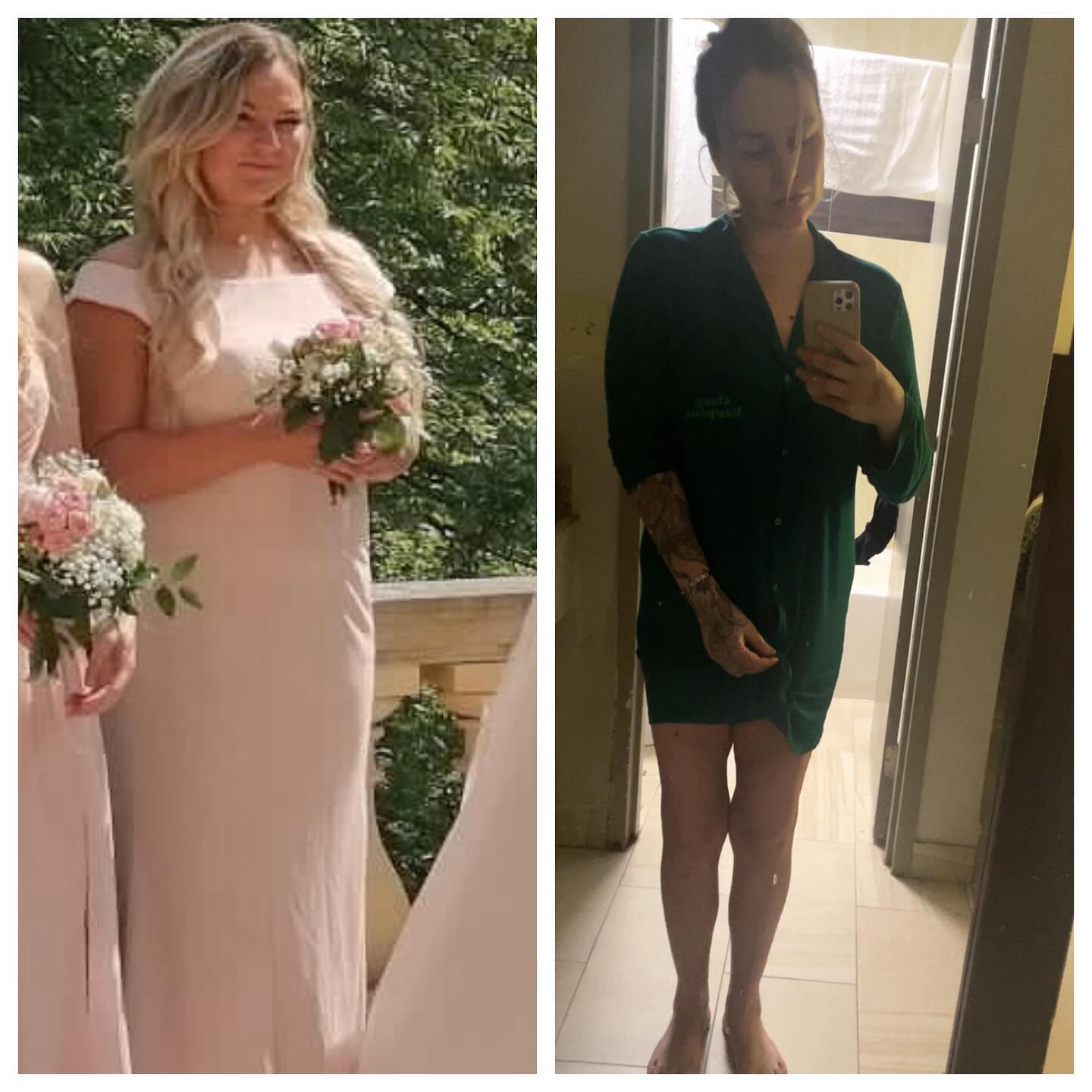 Before you ask, yessss this is me in both pictures. 

We all fall off sometimes, but get up, put it in your past and get working towards your goal. 

My key to this transformation? 

I finally quit drinking. That’s it. 

I struggled with an alcohöl addiction for so long and I’m finally free! I’m here to talk to anyone that may be struggling with it as well. It’s hard and it seems impossible, but I promise it’s worth it 🩷 the funny thing is, I wasn’t even eating in the picture on the left. Like AT ALL. The bloated face and extra fat was literally just from drinking. 

It took me almost dying to get my life together 😅 in the ICU for two weeks, but I made it! 

I still do online training! Email me for your spot! ❤️ 
✨GUNMAMIFIT@GMAIL.COM✨
#onlinetraining #weightlossjourney #weightlosstransformation #weightlosstips #alcoholmarkers #beforeandafter #gunmami #personaltrainer #workworkworkworkwork #newyearsresolution #linkinbio #girlswithtattoos #berlin #alcoholicsanonymous #poison