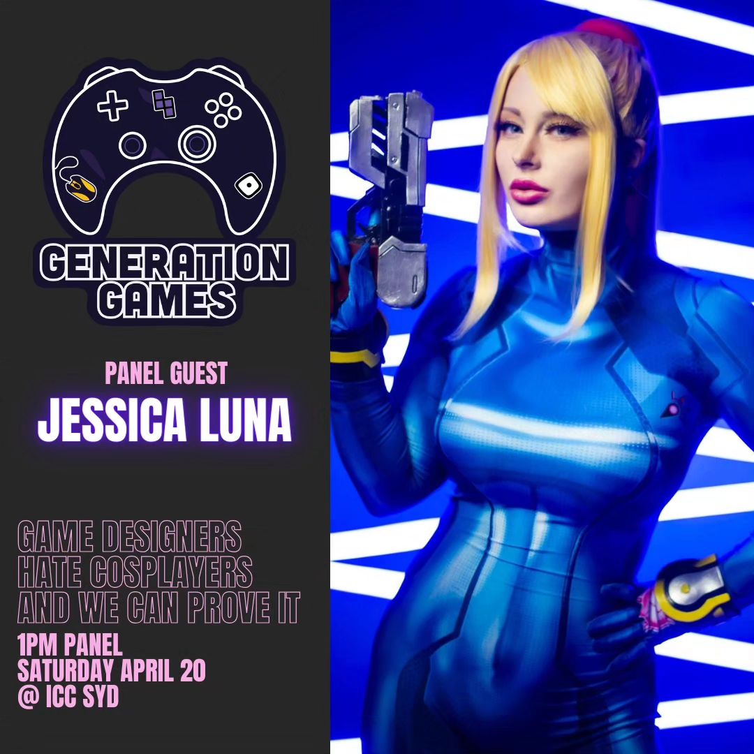 Who am I seeing at @generationgamesaus this weekend? I'll be there all weekend!
Really excited to be a part of this panel hosted by @coraberrycosplay alongside @umbralwitch and @verachimera_x 
Plz stop by and listen to us rant for a bit if you're there 🩷
.
.
#cosplay #cosplayconvention #cosplaycon #sydneyevents