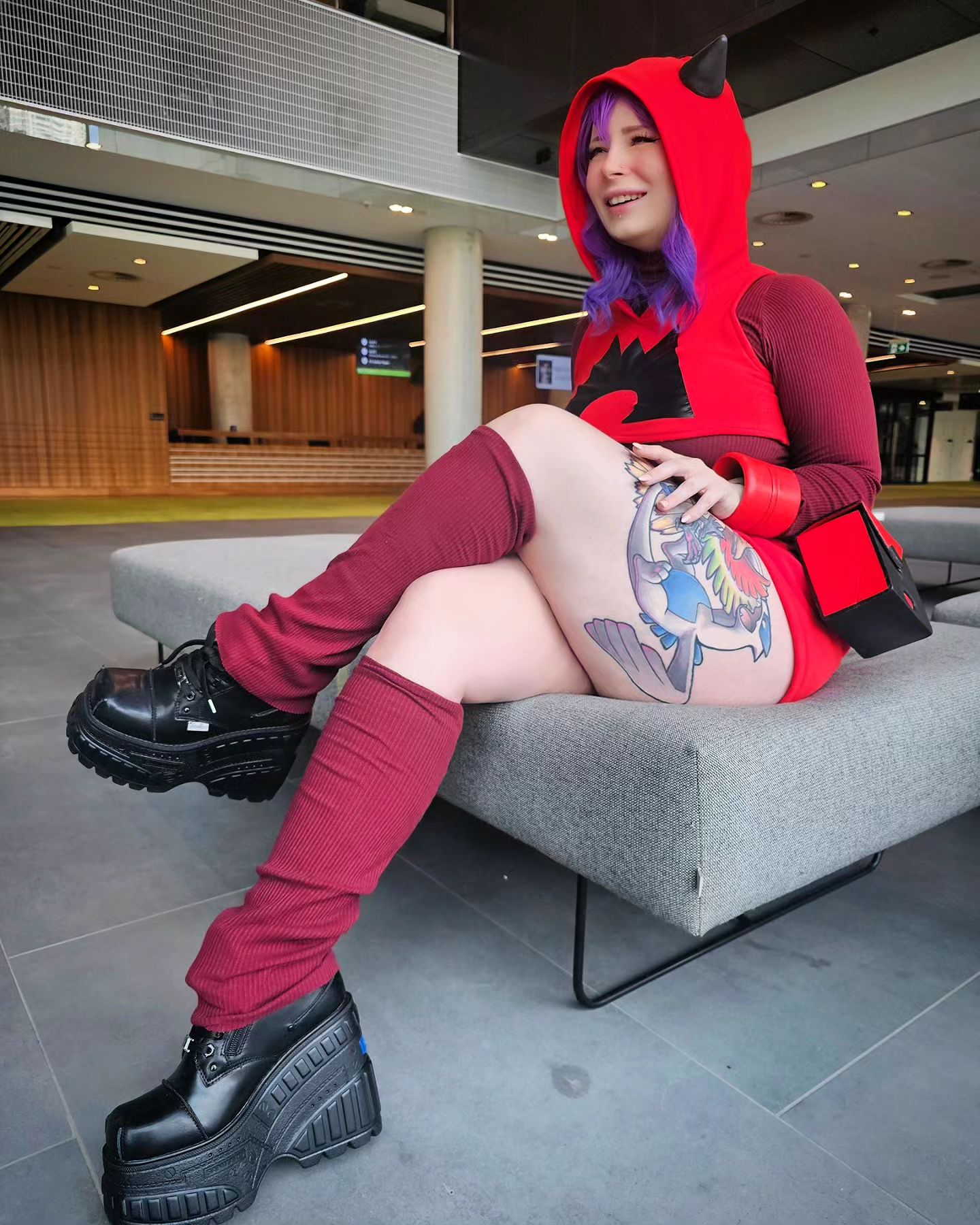 I had a very Pokémon weekend at @generationgamesaus
Magma Grunt is my comfiest cosplay, I feel like such a gremlin in it 🤣
And I don't remember what @fifty_face_jayce said while he was taking these photos but it was funny apparently 🤣
.
.
#teammagma #teammagmagrunt #magmagrunt #pokemon #teammagmacosplay #teammagmagruntcosplay #magmagruntcosplay #pokemoncosplay