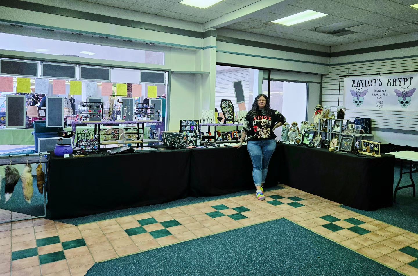 All set up!! 

Today, Sunday, March 24th, is the Everything Entertaining Expo happening in the Arnot Mall in Horseheads Ny from noon to 5pm! This is a completely FREE admission event with live music inside The Squatch Den with small business vendors and artisans nearby! Don’t miss out on this amazing event! 

https://facebook.com/events/s/everything-entertaining-expo/707618104821779/

#shoplocal #shophandmade #shopsmall  #oddities #deadcollector  #renaissancefestival #renaissance #fantasy #cosplay #witchythings #witchyvibes #gothic #fairycore #goblincore #faeriecore #vikingstyle #cottagecore #viking #etsysgonegothic #upstatenyartist #broome #broomecounty #arnotmall #artisanmarket #popculture #odditiesandcuriosities