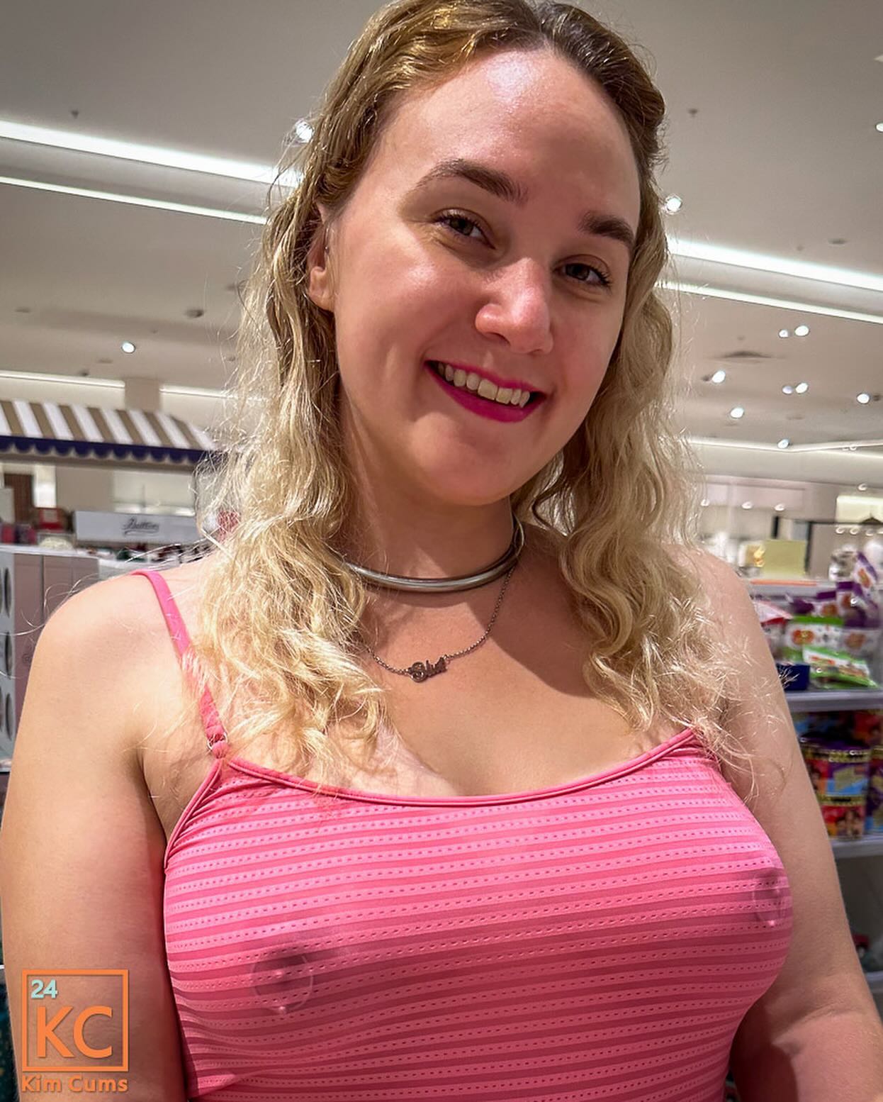 ➡️Pink Bimbo: Shopping⬅️📸7️⃣3️⃣
.
Follow along on my pink bimbo Easter shopping outing in my new gallery on my 🌐Official Website 😃
.
Look what I managed to get my hands on!
.
#bimbos #bimbodoll #wickedweasel #wickedweaseldress #slutnecklace