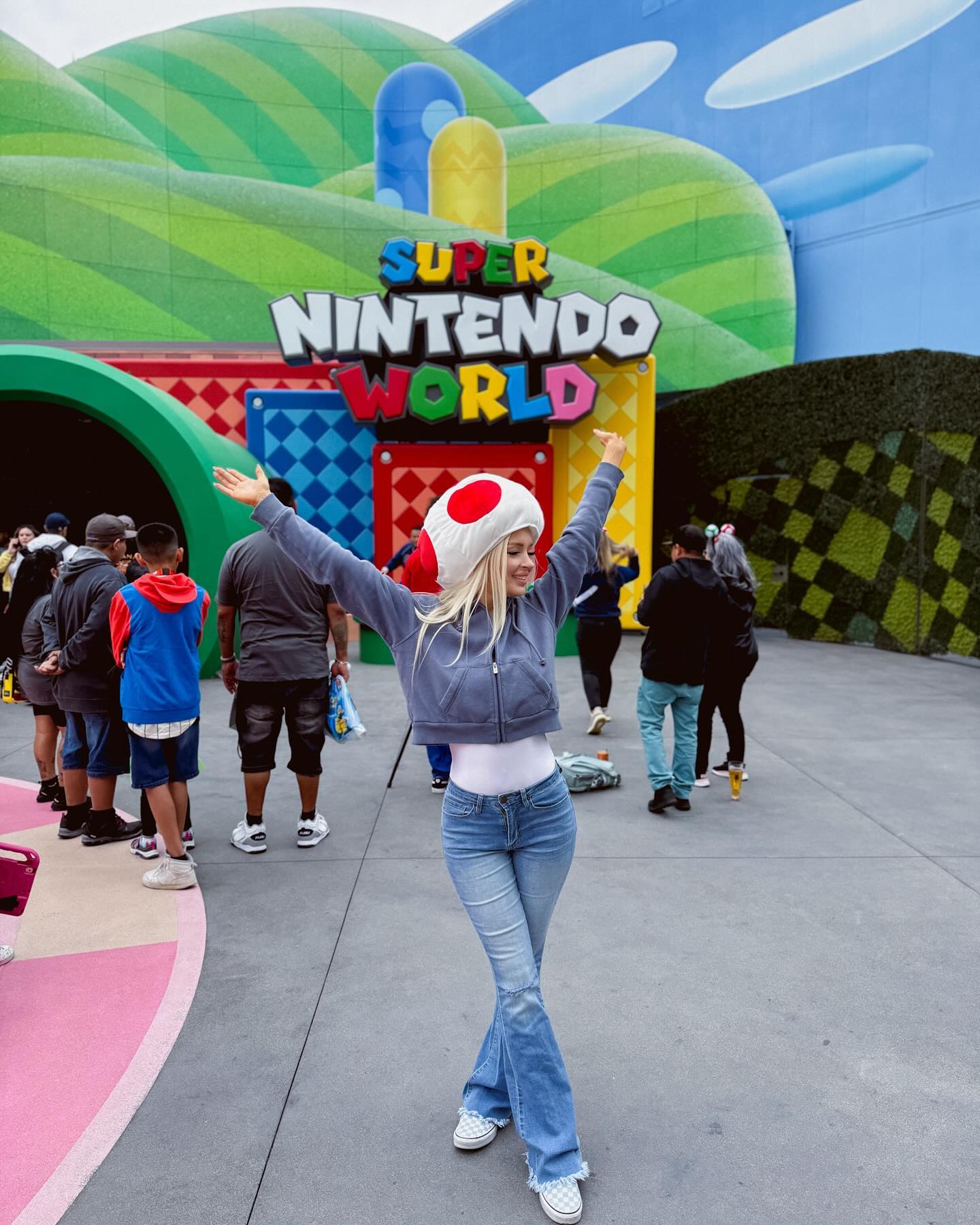 finally got to visit Super Mario World! 😁