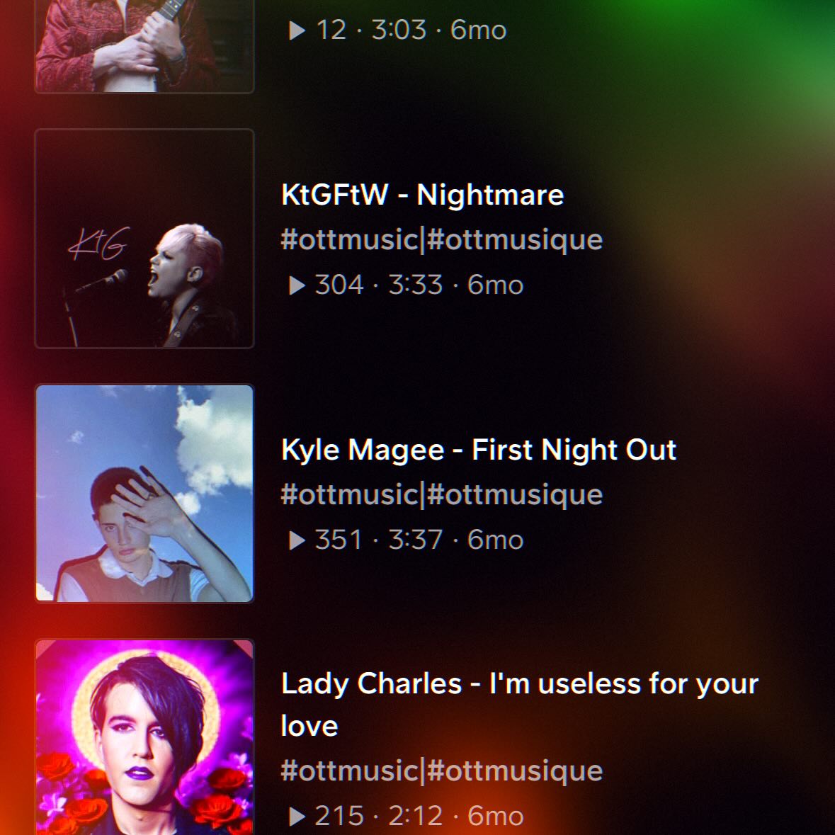 Woah! How did this happen? Made it on the #ottmusic #ottmusique soundcloud playlist. Check it out.