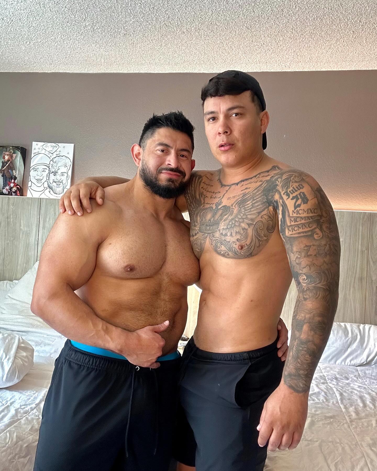 Just wrapped up filming a 🎥 with this hot Venezuelan hunk! 🇻🇪 Go give this ALPHA a follow! @zeus.rodriguezreal