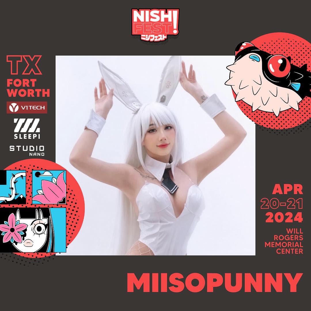 Guest Announcement: Miisopunny

Get your badges NOW: www.nishifest.com!

@miisopunny transitioned from import tuner model to cosplayer in 2019, since then she has been a guest at numerous conventions and has met fans from across the country. Besides being an avid anime connoisseur in her daily life, she is also a big fan of survival horror games such as the Fatal Frame series and FNAF. She enjoys collecting cute plushies and figurines, although “cute” is subjective. She sees Godzilla as a cute little monster. With a foundation in project management she enjoys planning and execution of events and always has an eye for detail. Her current goals are to expand to an international scene in order to meet like-minded weebs around the world. Make sure to say hi to her in person or on social media where you can check out her silly and cute reels.
-
Instagram: miisopunny
Twitter: miisopunny
Tiktok: miisopunny
-
#nishifest #nishifest2024 #dfw #dfwevents #dfwcosplay #cosplay #gaming #anime #asianpopculture #cosplayer #cosplayers #animeconventions #animeconvention #convention #foodfestival #carshow #dfwcars #itasha #miisopunny