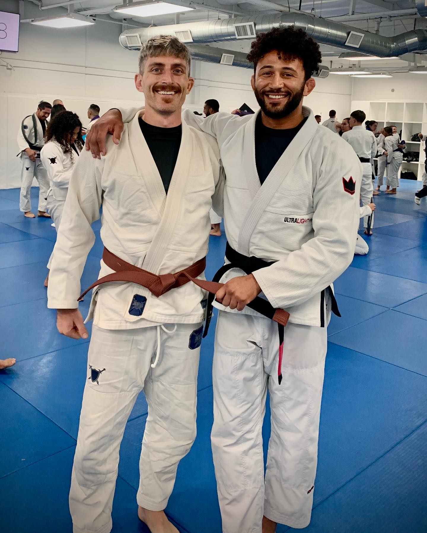 I earned my brown belt in BJJ from the prestigious @atosjiujitsuhq 

Thank you to Professor @galvaobjj for trusting me to represent Atos as a brown belt. It is a great honor to receive this promotion from you. A true legend , the 🐐

Thank you to professors @rolando_samson @jonnatas_gracie @andymurasaki @trovobjj  @dubious_dom & to all the students of the 9am & noon classes. 

Special thanks to my students , coworkers & bosses @oceanpacificgym it’s amazing to be able to coach and share my passion for Jiu jitsu at such an incredible place. 

And thanks to @vincelapelusa, @tommygmcgee for always talking jj with me. 

Thanks to @callieforniagirl999 for believing in me, the support and continued love. 

I am Thankful for my body, the ability to train and learn and grow. Time to begin again. 🤎