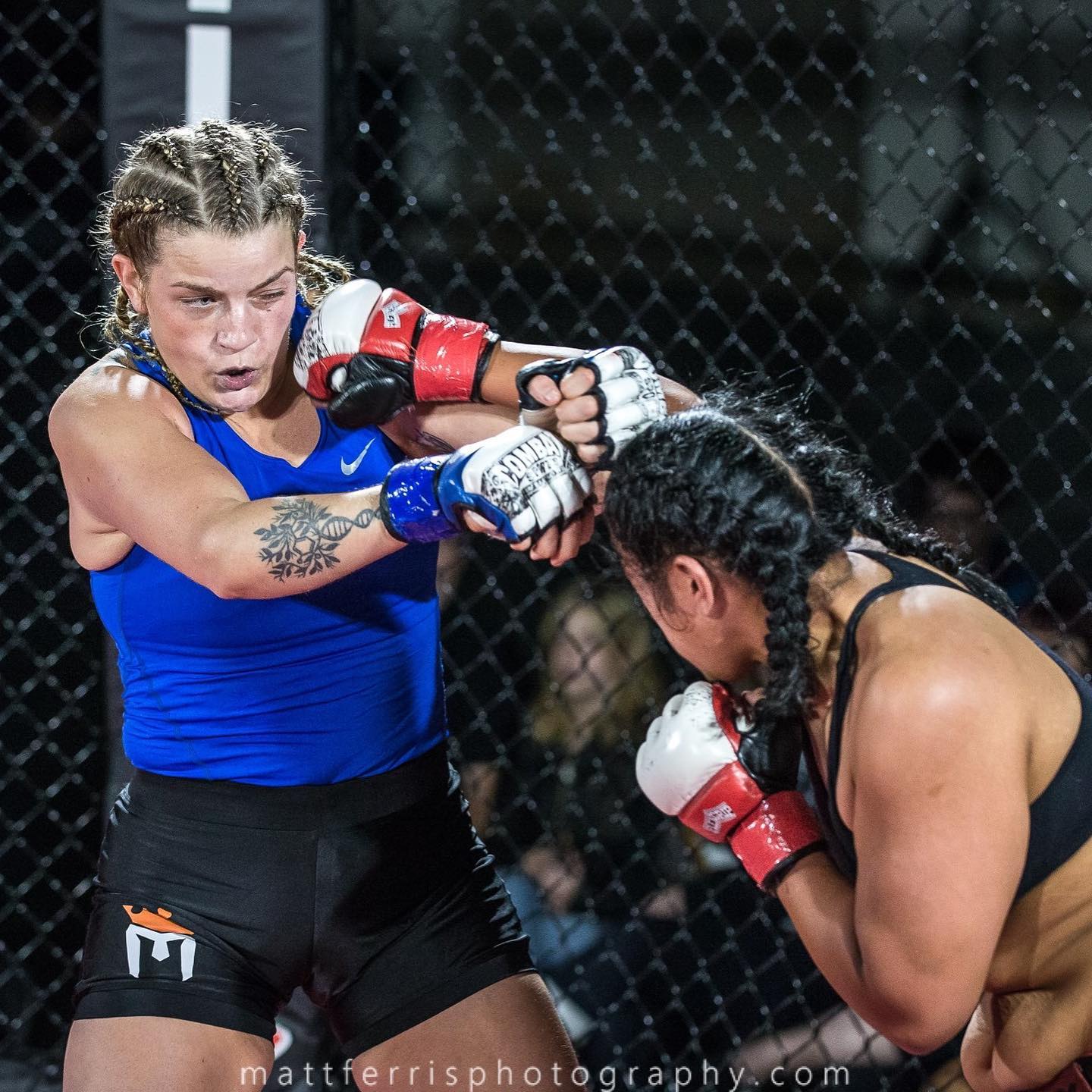 Two years ago I had my first mma fight. I’ve come a long way since then. Can’t wait for what’s next 👊🏻Shout out to @mattburn_photography for the great 📸 .
.
.
#womenofcombat #mattburnphotography #bjj #muaythai #mabjjtacoma #kickboxing #mma #takedowns #grappling #fightchicks #fightlife #wrestling #success #nevergiveup #fight  #hardwork #wmma #seattle #washington