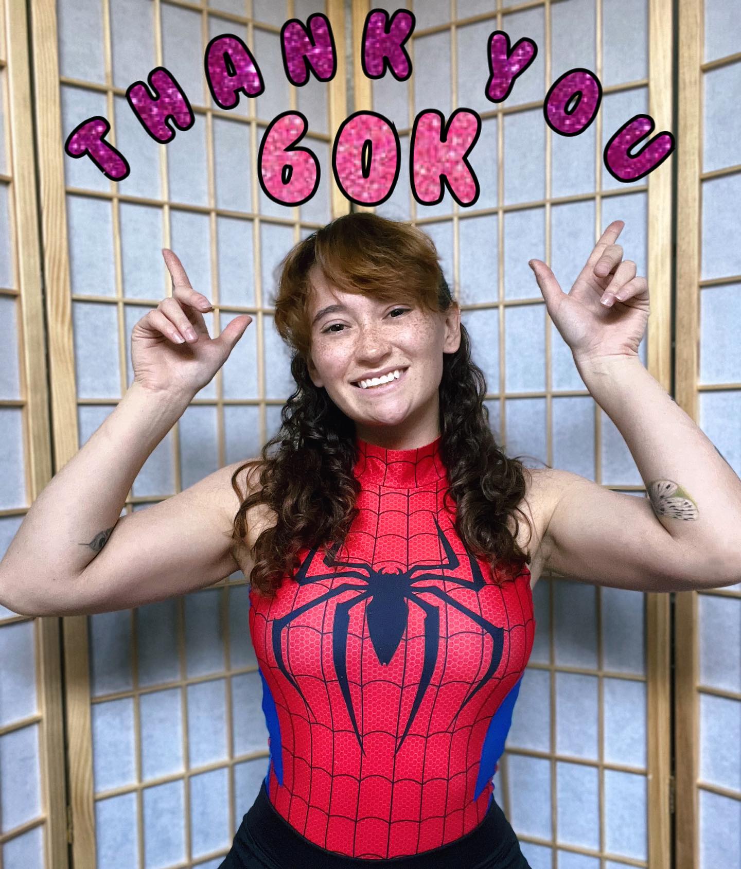 WHHOA 60k?!
Thank you guys sososoo much, I appreciate you all being here & supporting me, my spookiness, gooberishness & creativity! 
.
Here’s to many more adventures & shenanigans to come, thank you all again!🥰
.
#60k #thankyou #appreciation #appreciationpost