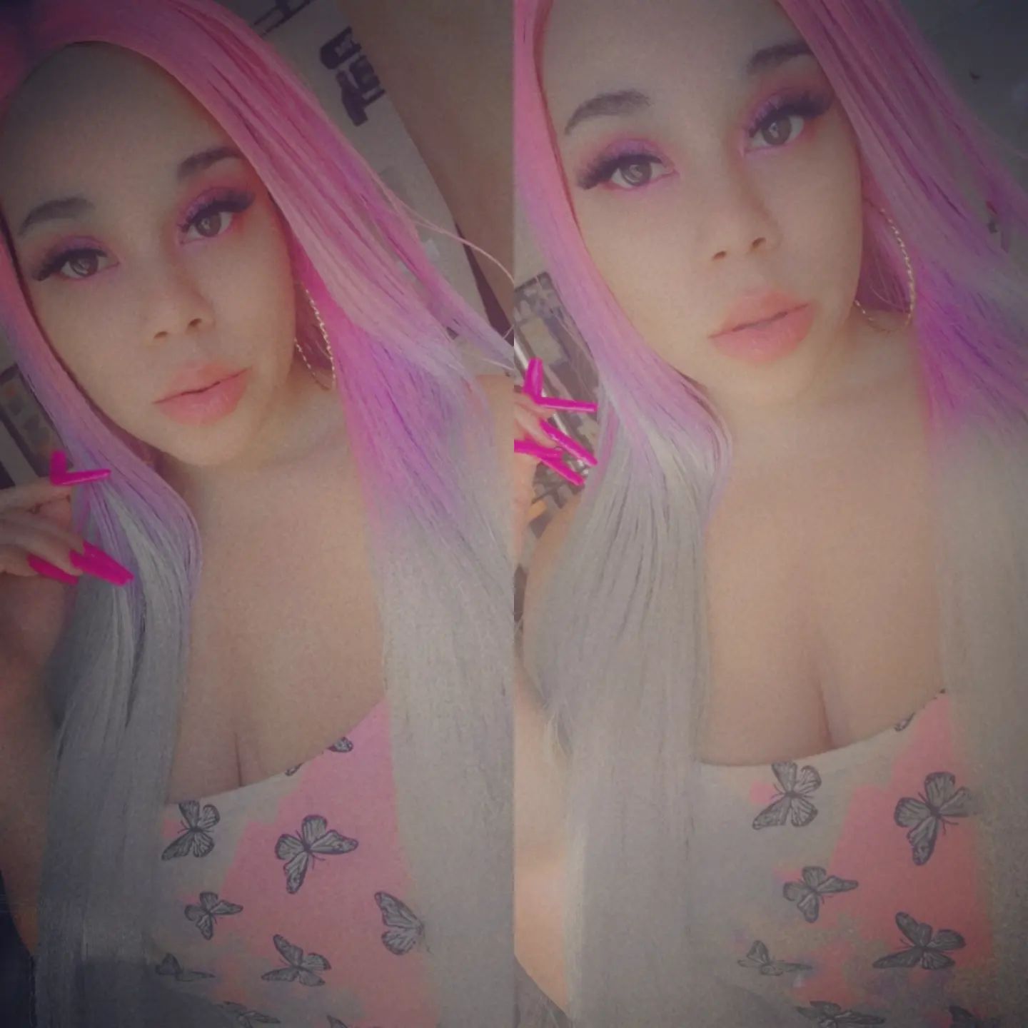 🩷🦋 #nationalwomensday

#butterfly #pink #prettynpink #selfie #hair #nails #makeup #selflove #selfcare #onlyfans #spicy