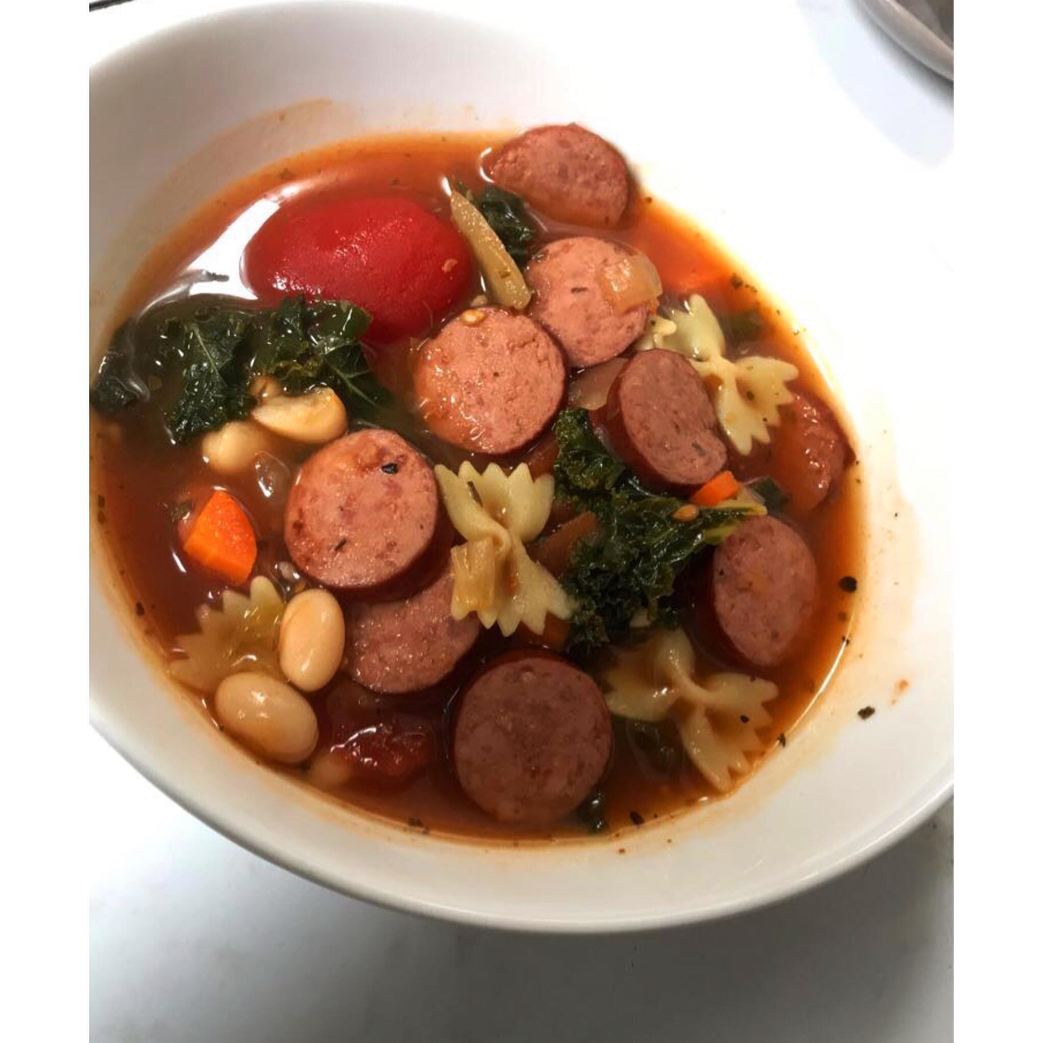 Sadly soup season is coming to an end. Finishing strong with a throw together and what was supposed to be just a kielbasa, white bean and kale soup then added some whole tomatoes and carrots then pasta then it really just got away from me. Super freakin delicious but probably never be replicated. So it lives only in my memories.. and this post.