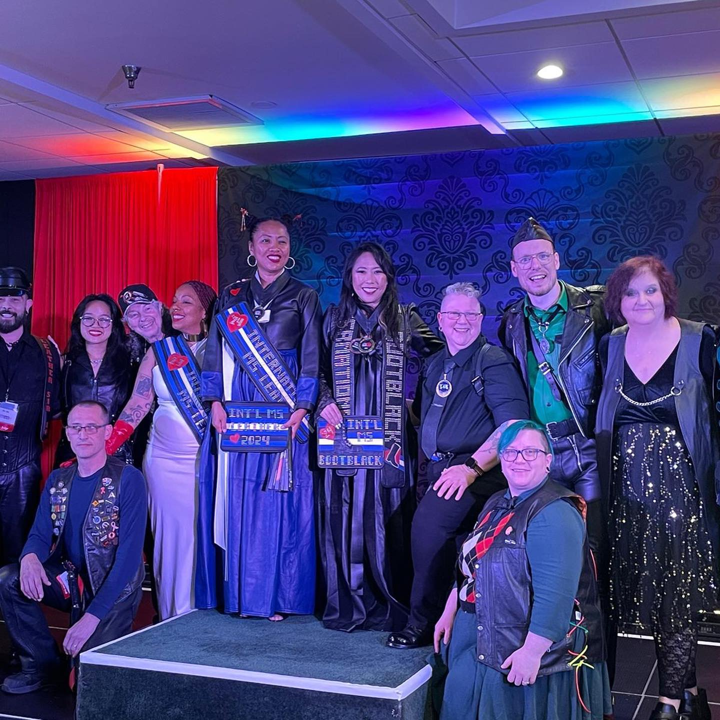 @international.mslbb highlight reel!
❤️💙🖤This was an incredibly significant IMsLBB to me; this year I was offered the honor of judging, and this year the two title winners @theleathergoddess and @spank.cake are both Leatherwomen of Asian descent, the first time this has ever occurred. This is a historical moment for Asian/POC leatherfolk everywhere, and I wept to see both of them rightfully mantled.  Congratulations to our new titleholders and to leather community; it has been my privilege to be of service to the title as a judge. 
I also got to facilitate one of my best friends first fisting experiences in a 6 person fisting train, watch @liv_lush in all of her top masochistic glory (congrats, title holder!!) with @amalia.valentine, piss in a hole, whip to my hearts content, organize the aftercare suite with @kinkoutevents and do and watch so many other scenes that I can’t talk about on here ❤️‍🔥 I feel so full and empty at the same time 💙🖤❤️ I will live in this leather forever