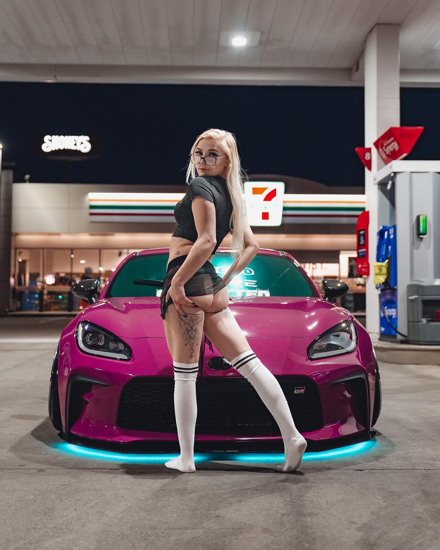 And I grind my fuckin’ teeth until the blood puddles 🩸🖤
📸: @nsc__media 
💃: @themeganlee 

Use code Cambercody for 10% off @quicktaps 
Use code aem-Cambercody for 10% off @aemtuners 

#gr86 #brz #toyota #subaru #model #7eleven #7elevencars #bagged #static #camber #cambergang #slammedenuff #frs #scion #jdm #jdmculture #jdmlifestyle #jdmnation #cleanculture #asm #atlanticstreetmovement #fitted #stanced #stance #tint #low #fitment