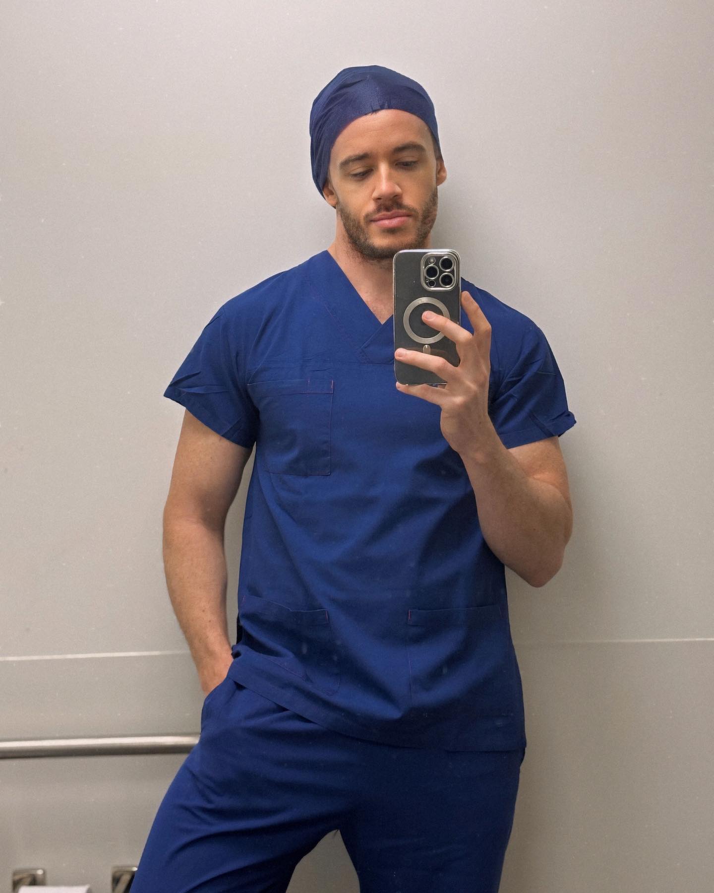 Let me take care of you 😜😊 🏥

 #work #instagay #gay #dressup #intheatre