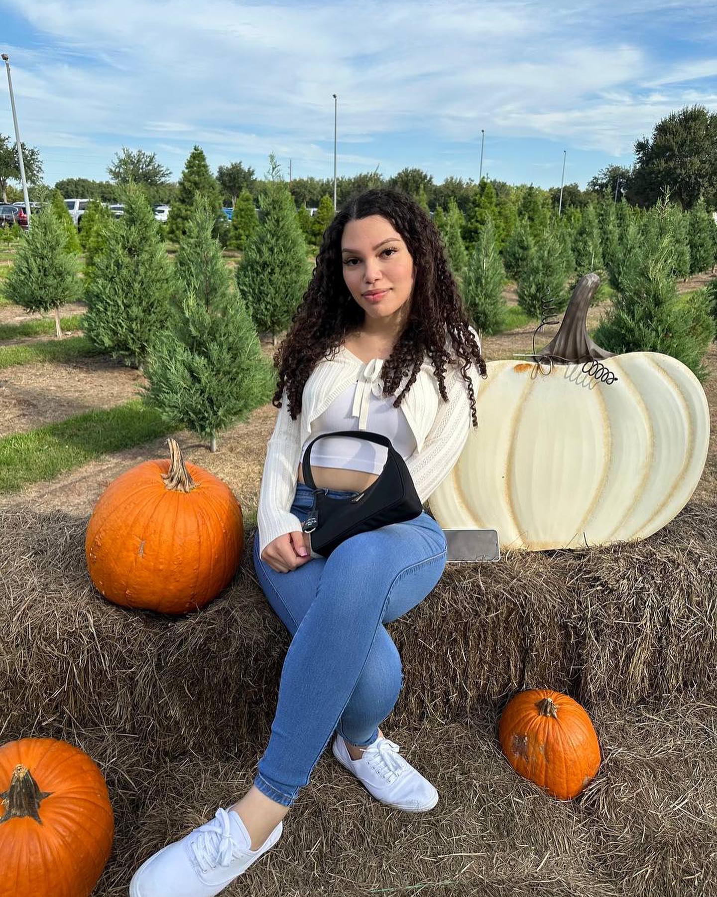 Just a girl in a pumpkin patch 🎃