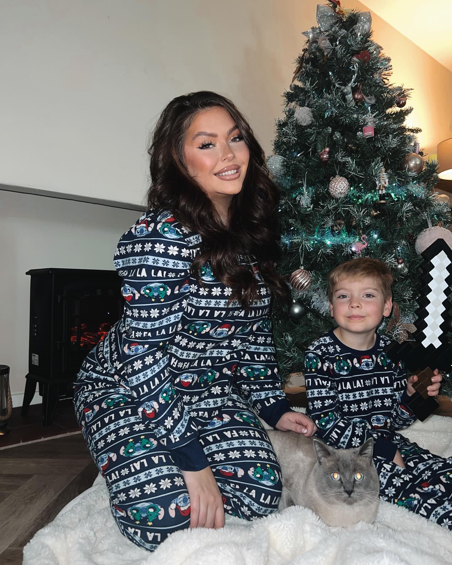 Merry Christmas from my house to yours from me, Isaac & Bleu! We hope your day is filled with happiness, love & joy. 🩷 all the love x 

-
-
-
-
#christmas #christmasday #family #xmaspics #merrychristmas #ootd #motd #matchingpjs #selfie #christmastree #ragdoll