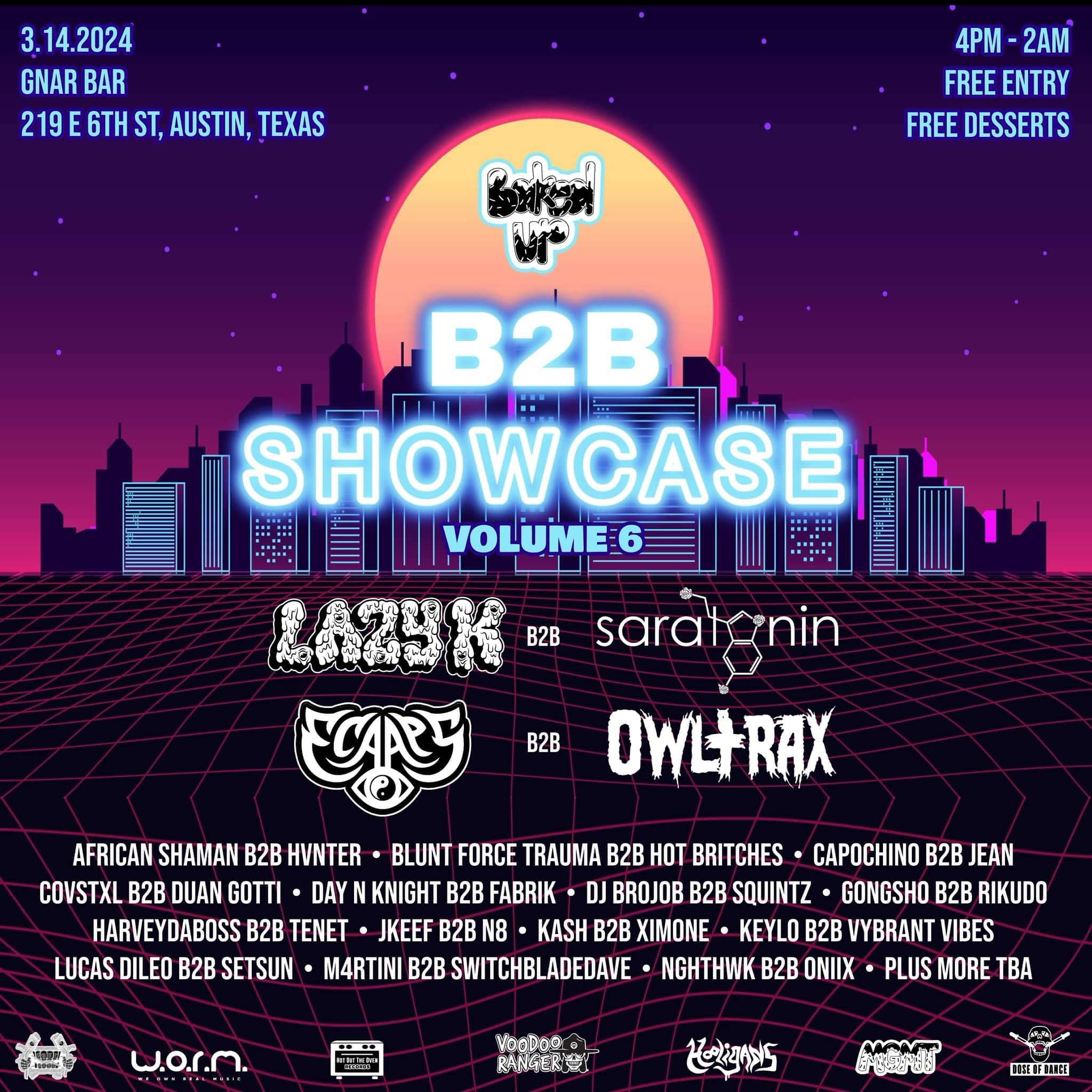 Show announcement!!! <3

Sooo juiced to be throwing down with the homie @madebykeylo for another fire B2B Showcase during SXSW 🥳

Join us for the fun at @gnarbaratx from 4pm-2am 🔥

See you there 😉

#bakedup #ATX #sxsw #sxsw2024 #austintexas #b2b