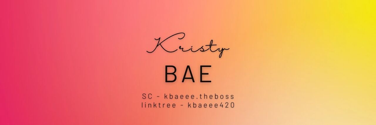 See Kristy Bae 🐝 profile