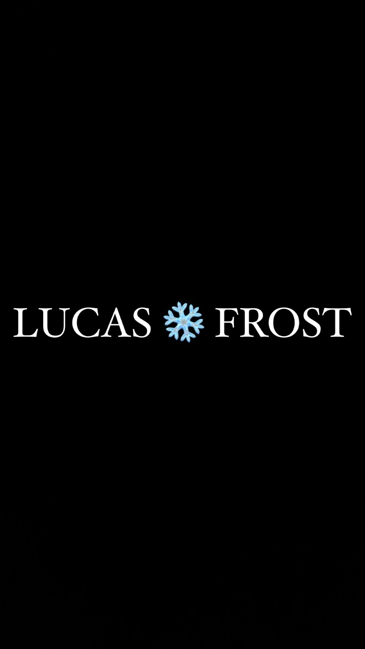 See Lucas Frost❄️ profile